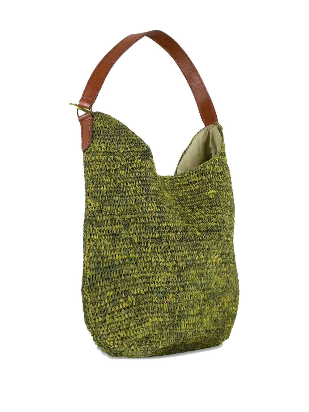 IBELIV Meva raffia shoulder bag - Groen