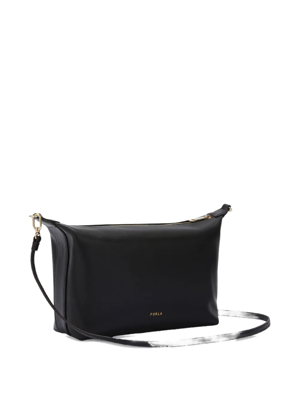 Furla mini Nuvola chain-strap leather shoulder bag - Zwart