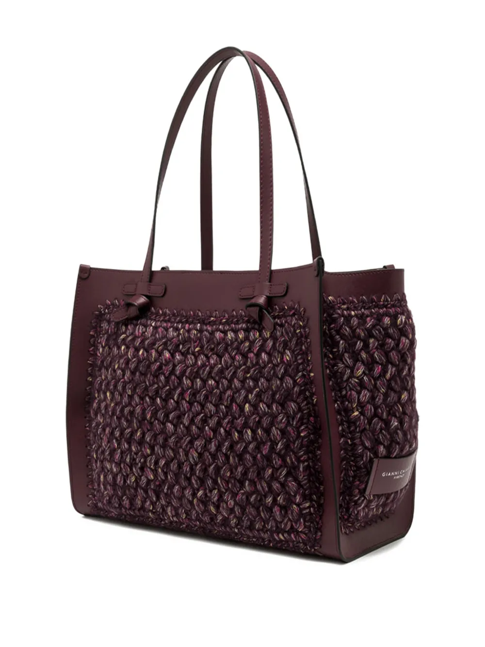 GIANNI CHIARINI Leren shopper Rood