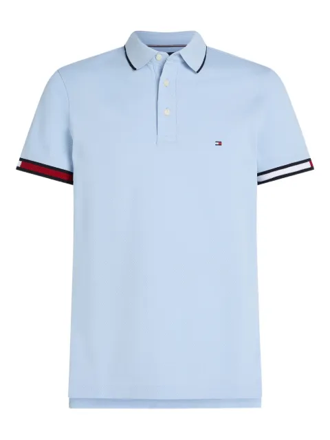 Tommy Hilfiger tipped-sleeve polo shirt