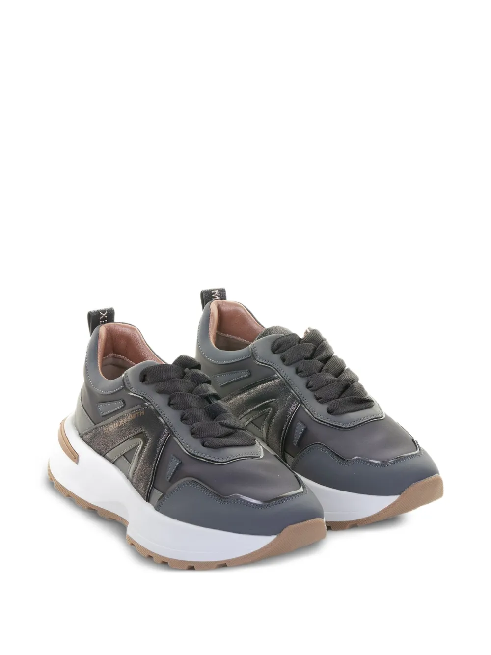 Alexander Smith panelled lace-up sneakers | Low-Tops | Image 2