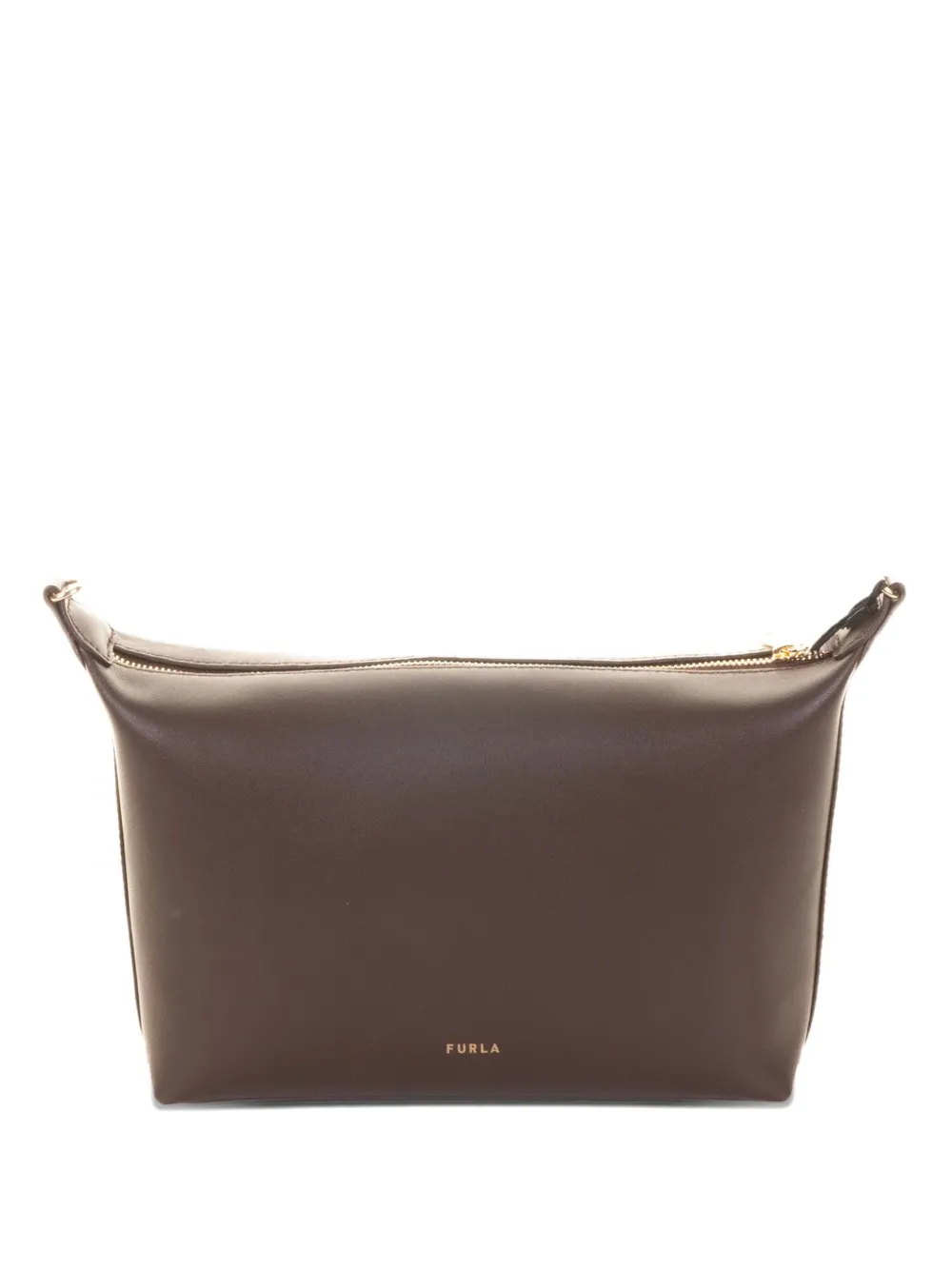 Furla zip-top leather shoulder bag - Marrone