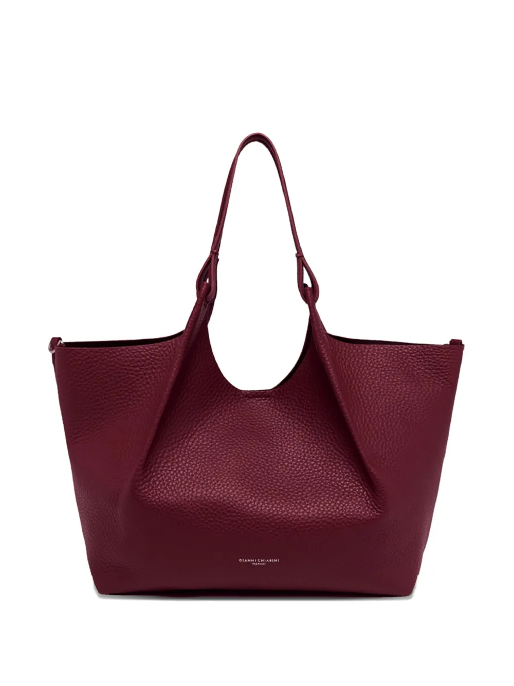 Gianni Chiarini Dua Leather Tote Bag In Red