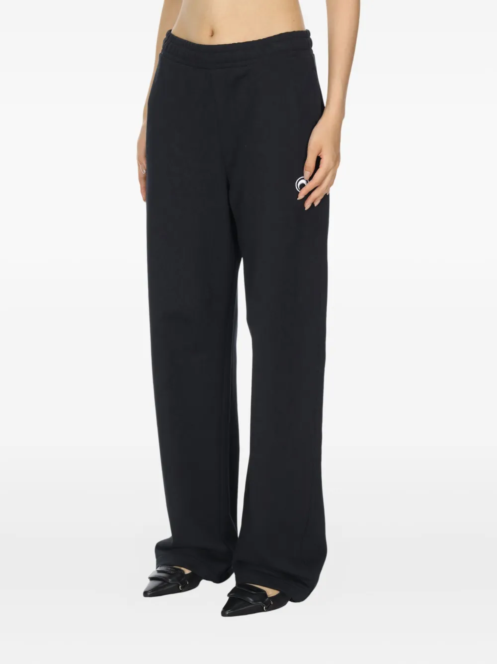Marine Serre Logo Sweatpants In Blue