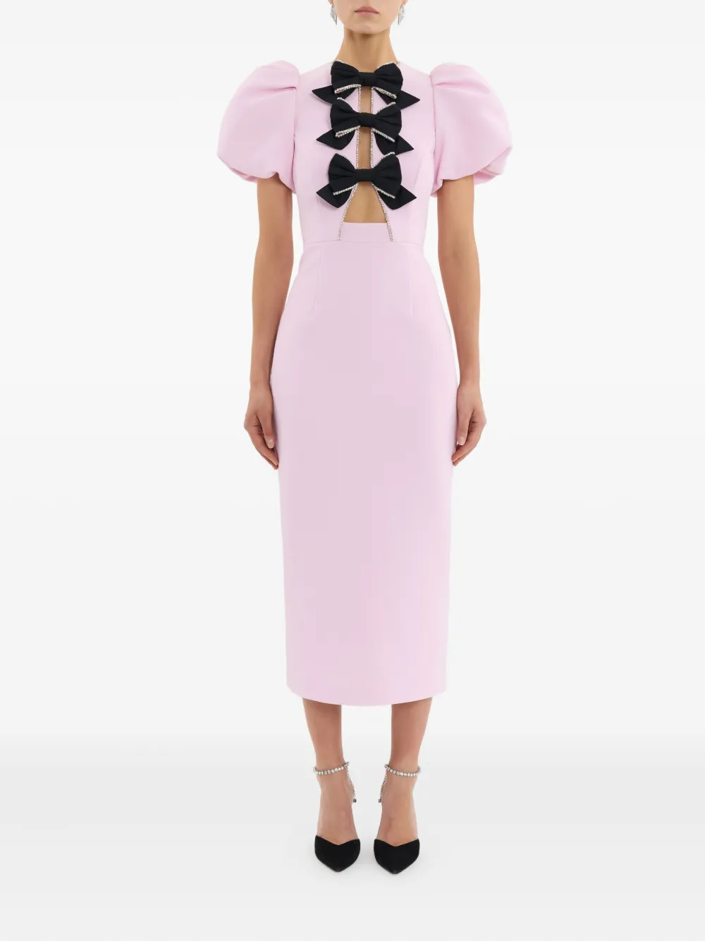 Rebecca Vallance Nemy midi dress - Roze