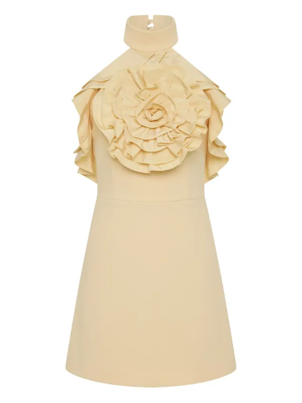 Aubriella Mini Dress Yellow Size 14