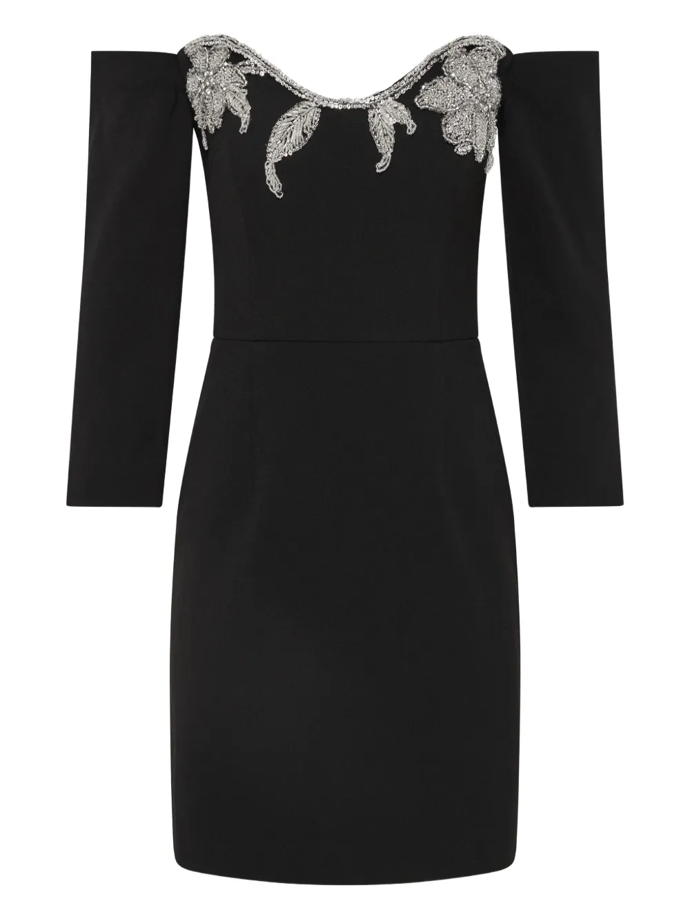 Rebecca Vallance Ellerie Embellished Mini Dress In Black