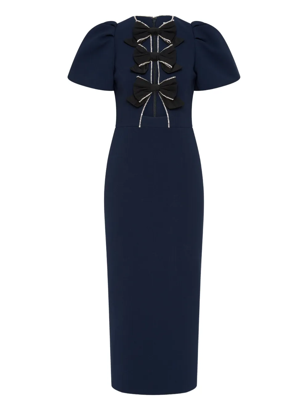 Rebecca Vallance Abito midi Nemy con fiocco - Blu
