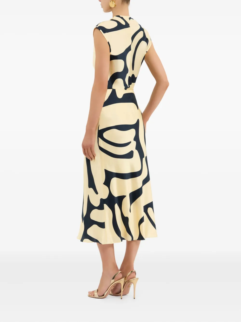 Rebecca Vallance Dune Printed Midi Skirt In Multi