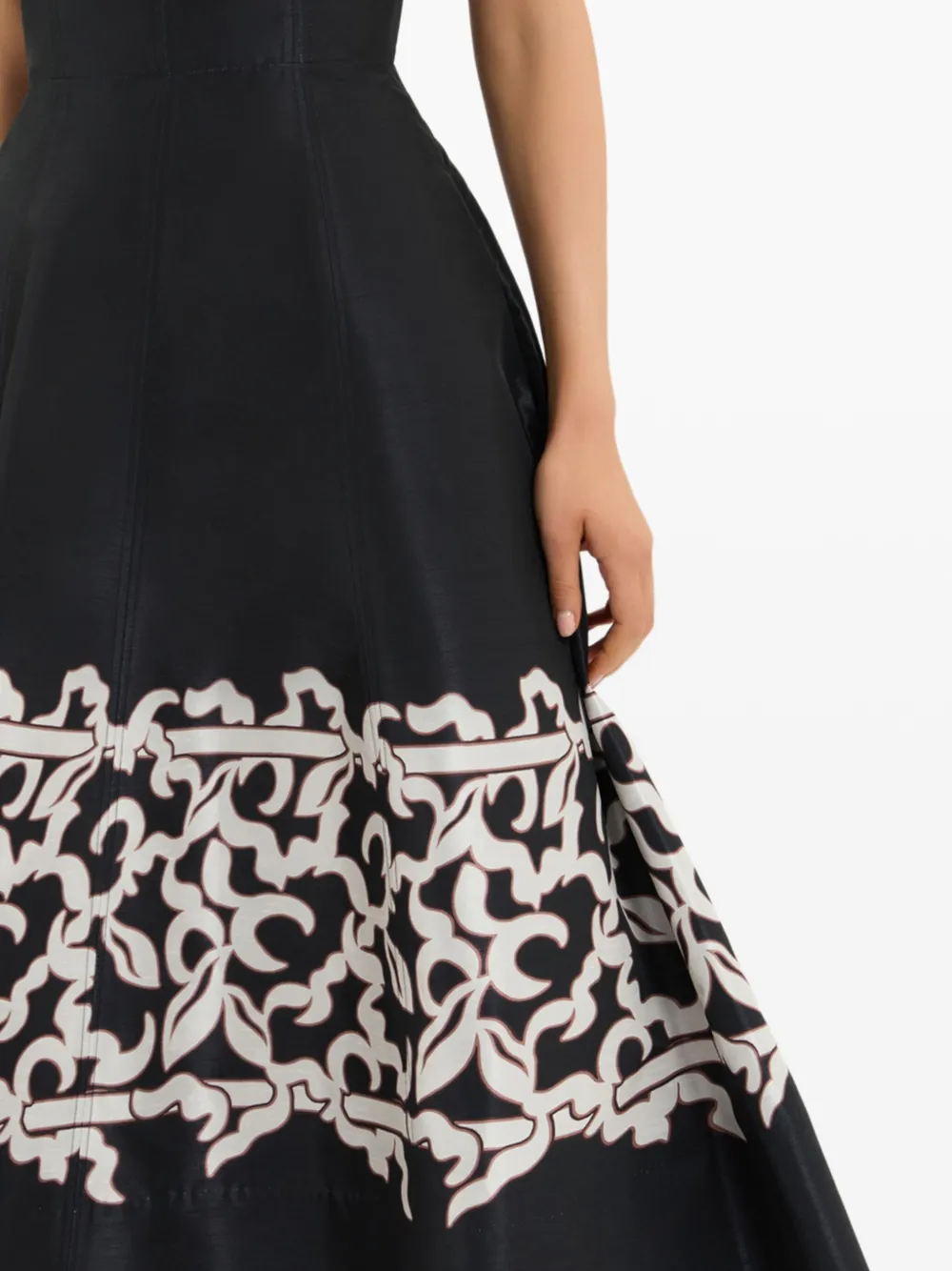 Rebecca Vallance Sundia midi-jurk met print Zwart