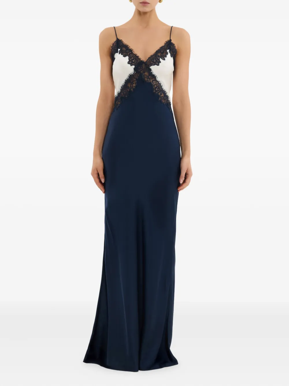 Rebecca Vallance Amoe maxi-jurk met kant - Blauw