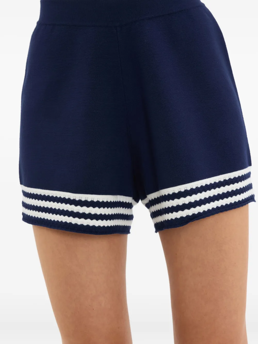 Rebecca Vallance Striped Mayflower Shorts In Blue