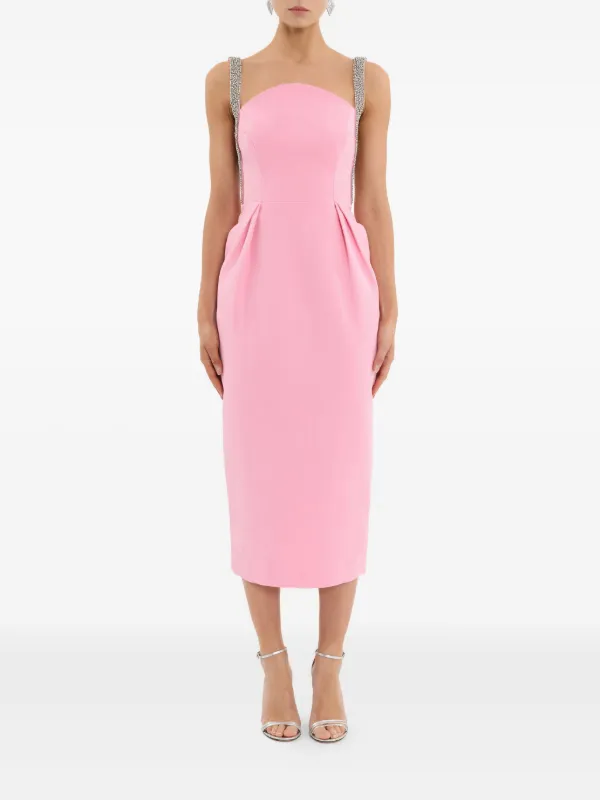 knee length dresses for ladies Elery Pink Midi Dress - US 16 main image 1