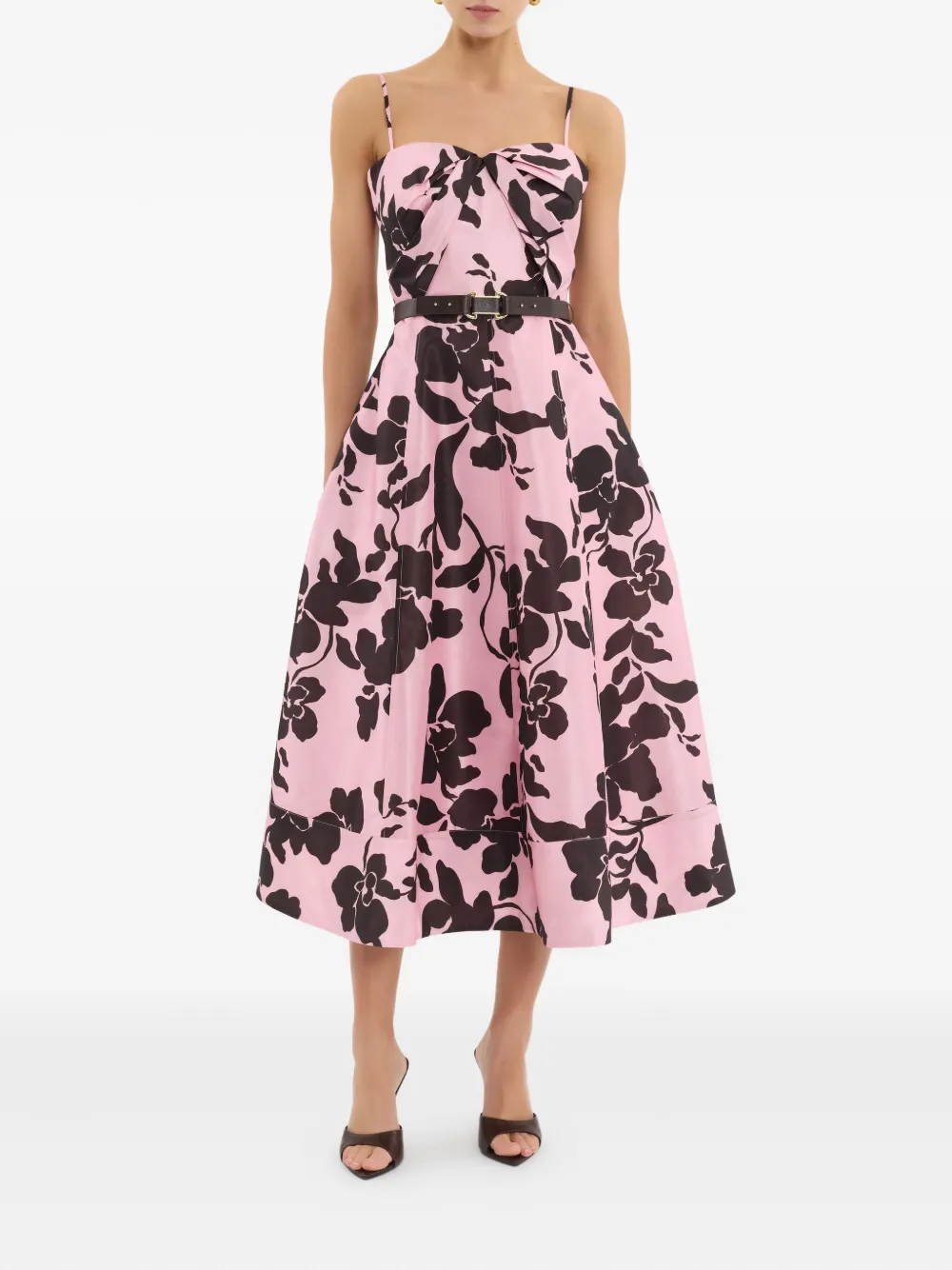 Rebecca Vallance Connie floral-print dress - Roze