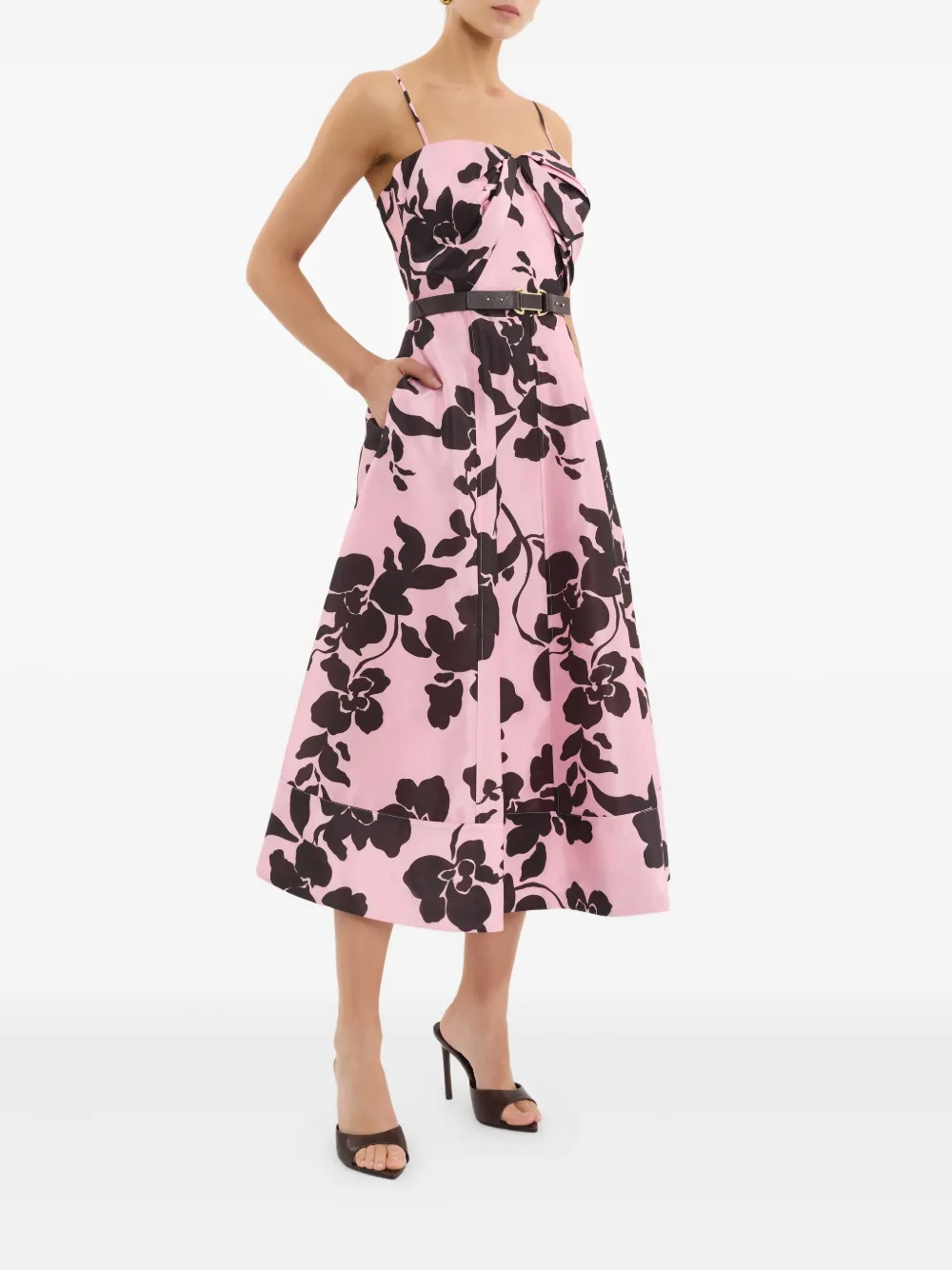 Rebecca Vallance Connie jurk met bloemenprint Roze