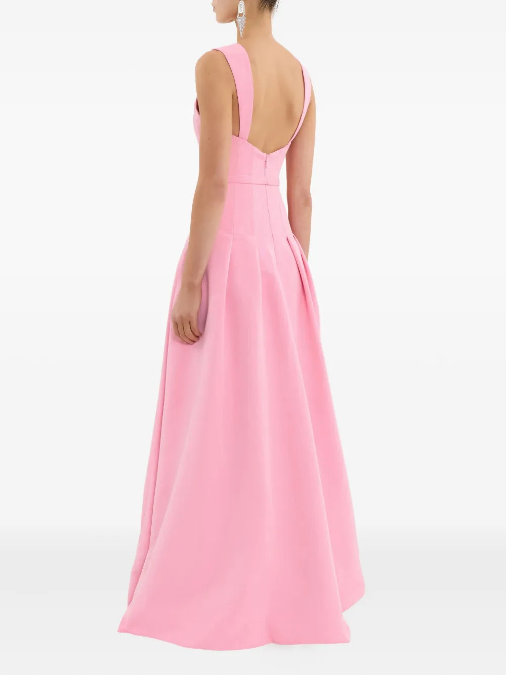Rebecca Vallance Pleated Amaro Dress In Pink