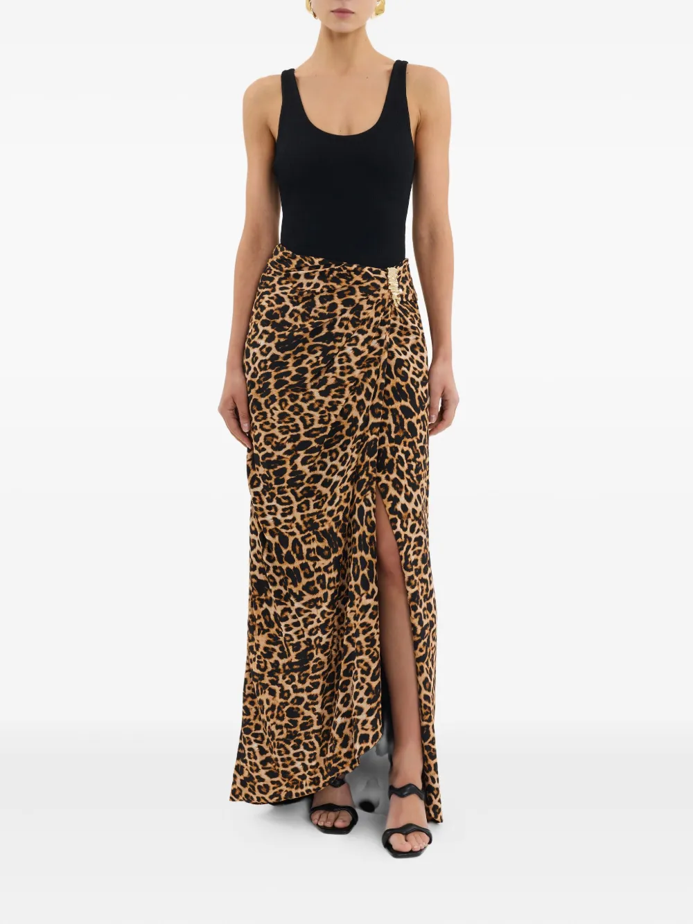 Rebecca Vallance Namir gedrapeerde rok - Bruin