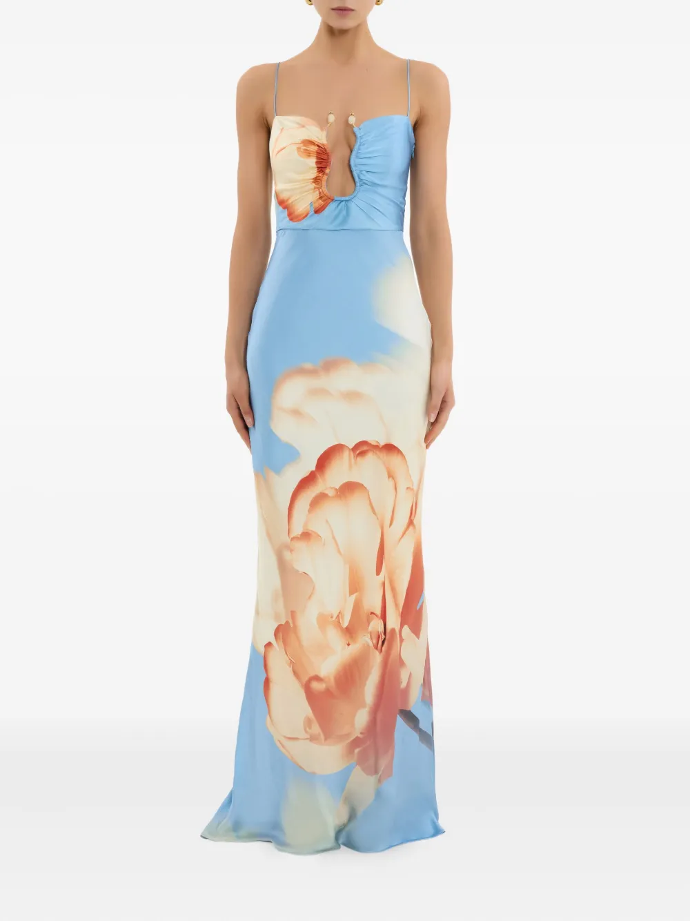 Rebecca Vallance Uitgesneden maxi-jurk - Blauw