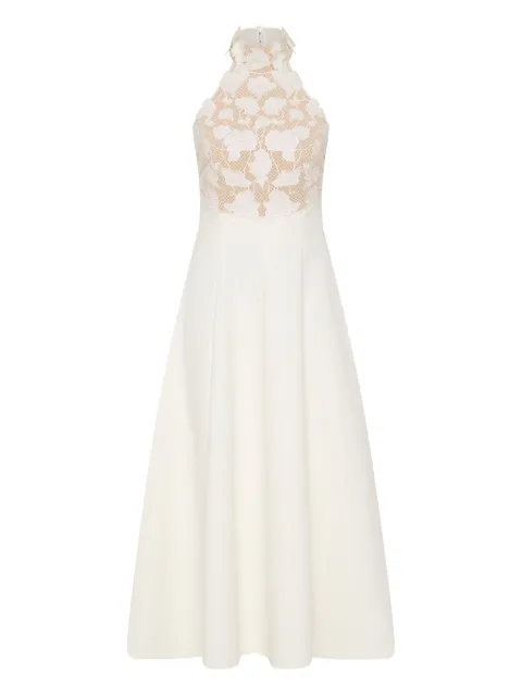 Rebecca Vallance lace halter parrish midi dress