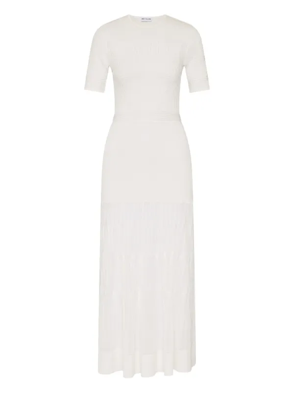 yellow maxi dress formal Draped chiffon maxi dress 44 (FR) / Yellow