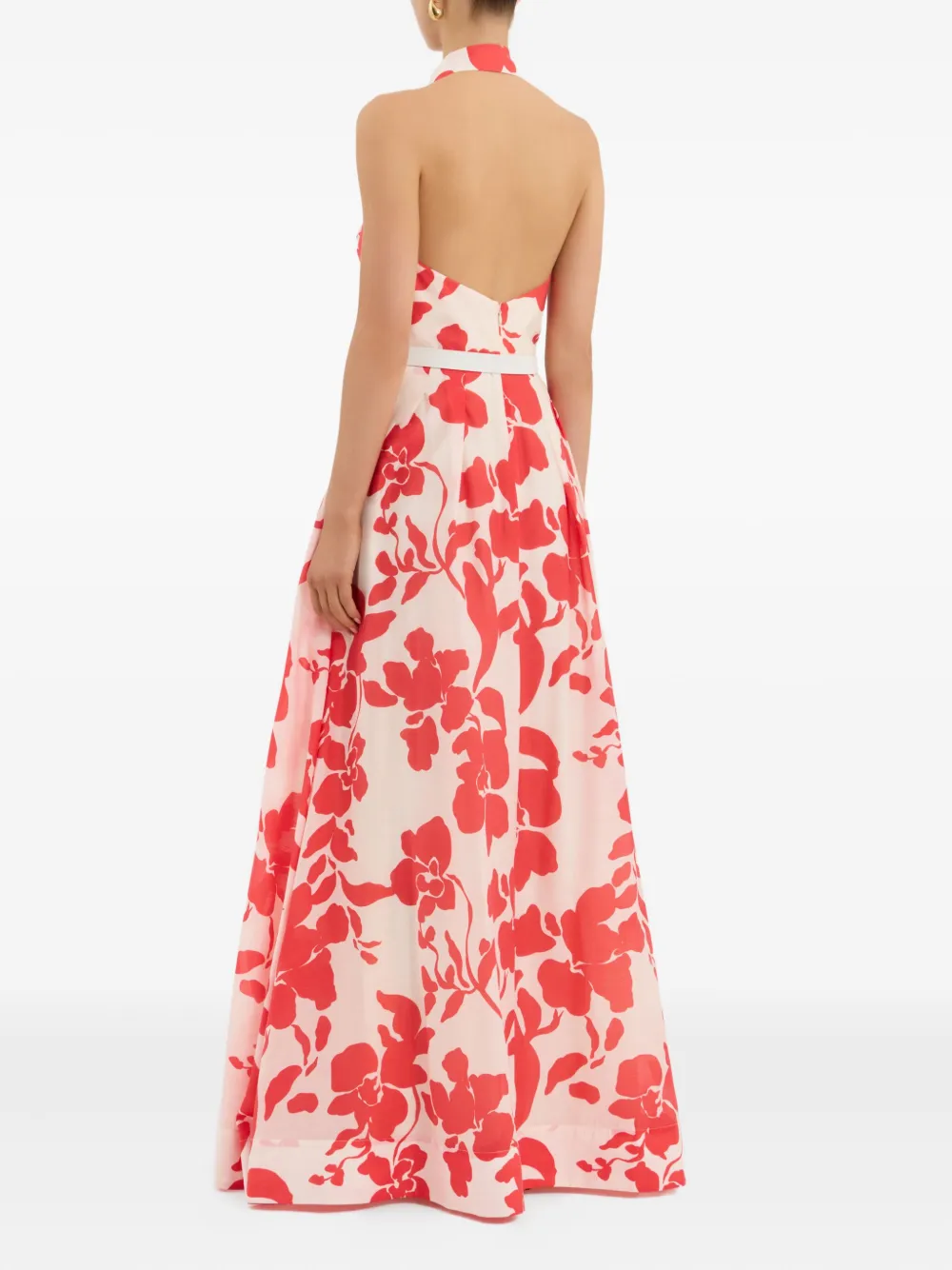 Rebecca Vallance Artemisa maxi-jurk met bloemenprint Beige