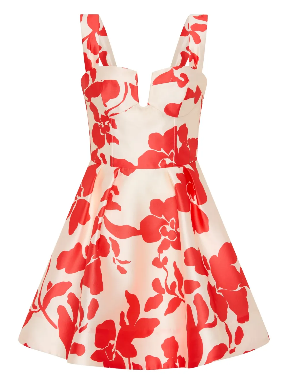 Rebecca Vallance robe courte à fleurs | tons neutres | Image 1