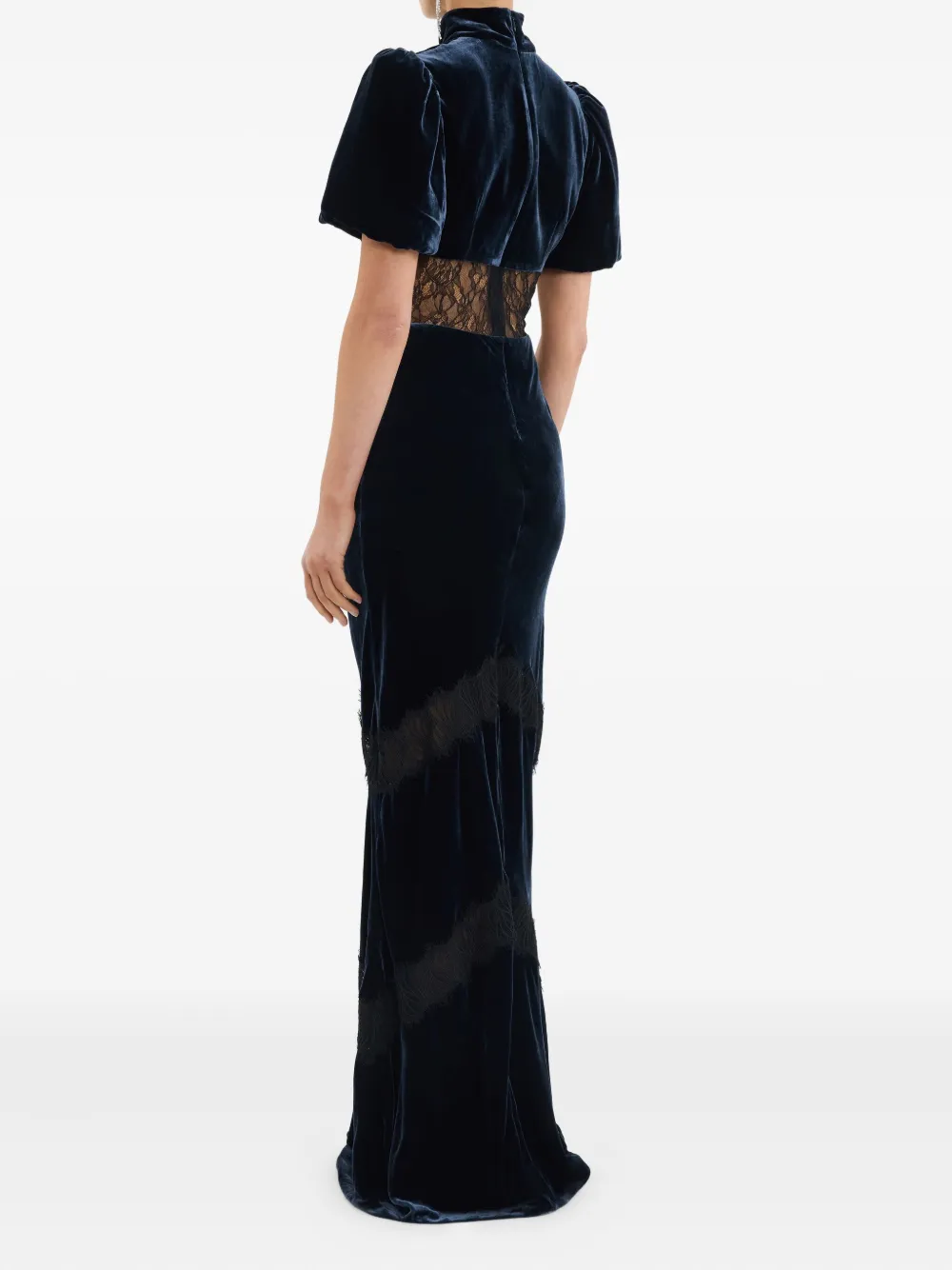 Rebecca Vallance Minerva Lace Maxi Dress In Black