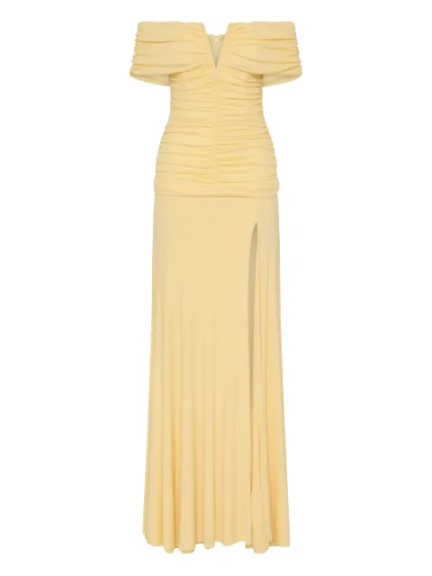 Rebecca Vallance Zaley off-shoulder slit maxi dress