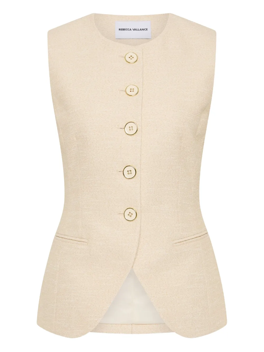 Rebecca Vallance chaleco con botones | neutro | Image 1