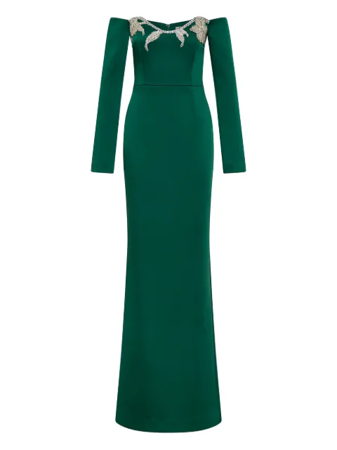 Rebecca Vallance Ellerie strapless embellished maxi dress