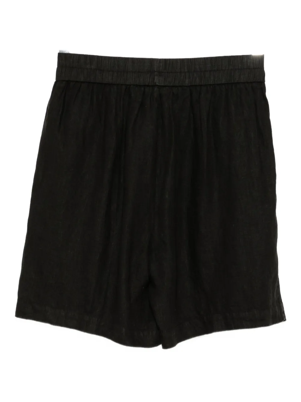 James Perse Linen Shorts In Black