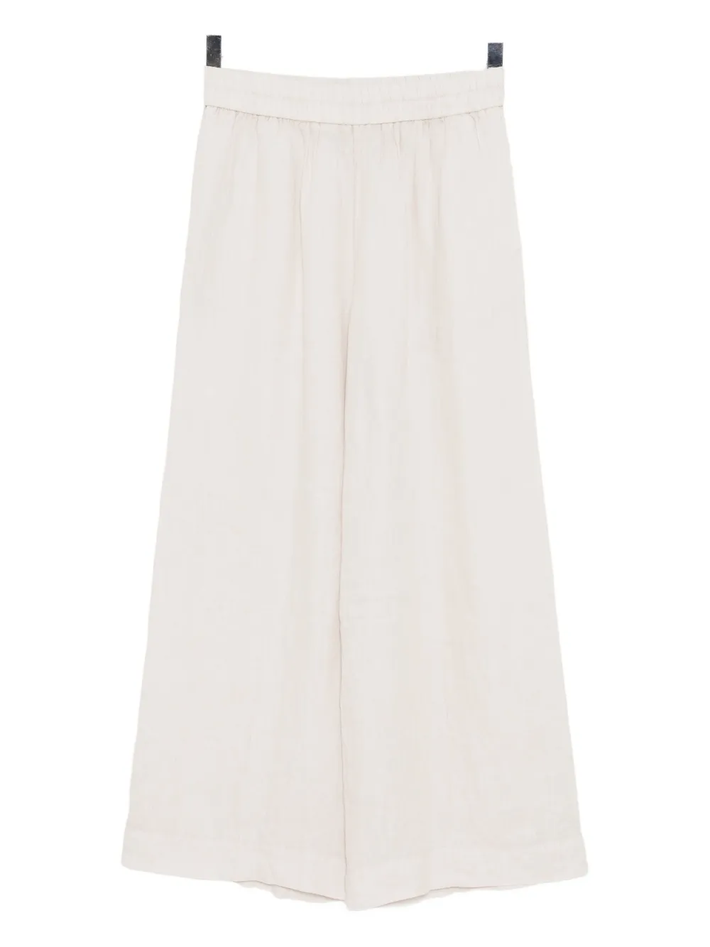 James Perse Linen Wide-leg Trousers In White