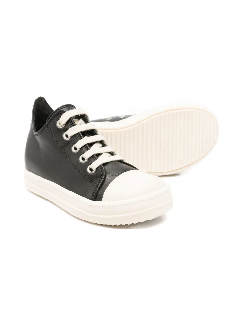 Rick Owens Kids Strobe lace-up sneakers - Zwart