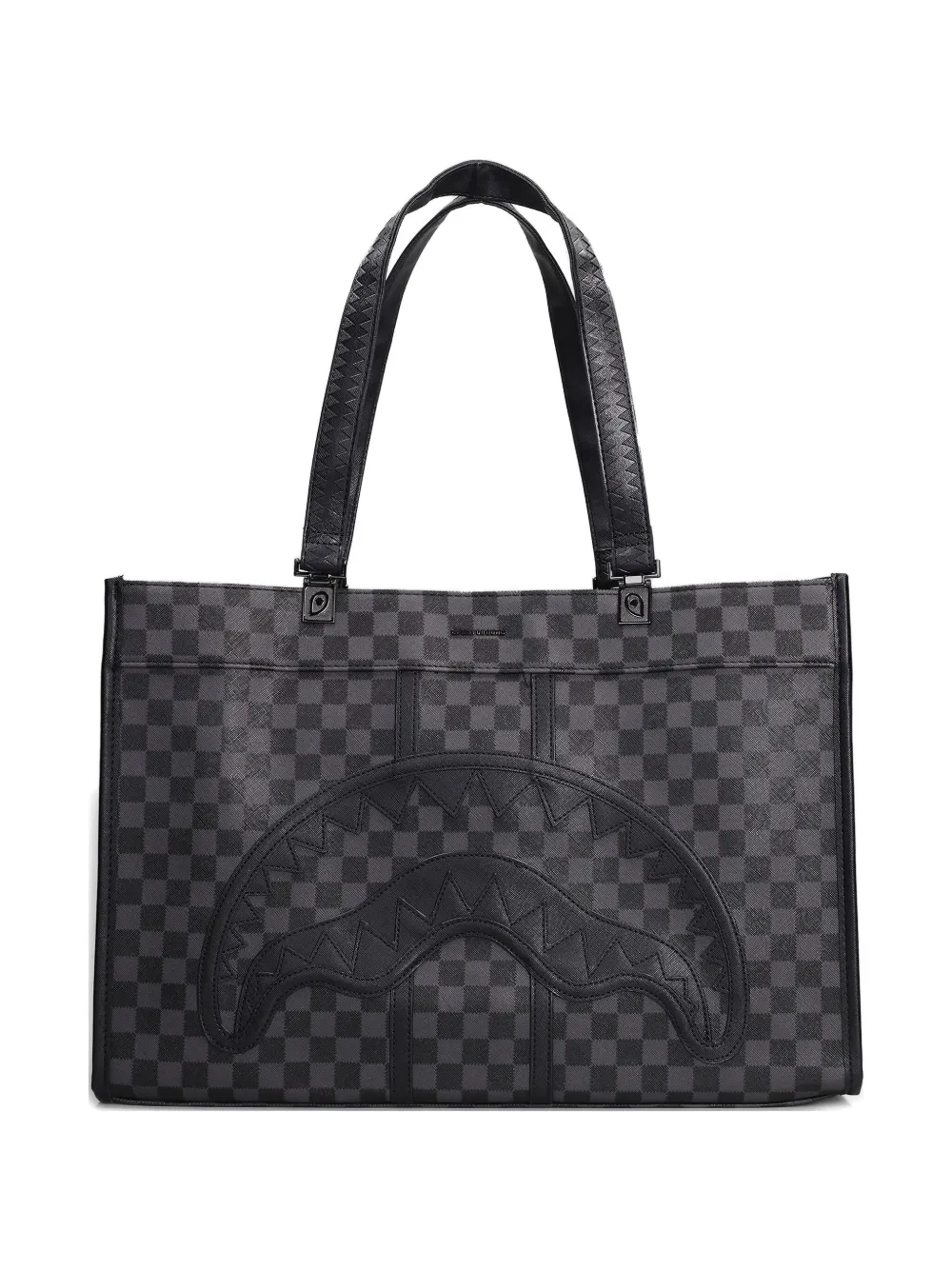 Sprayground checked tote bag | gris | Image 1