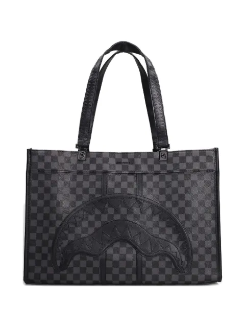 Sprayground checked tote bag