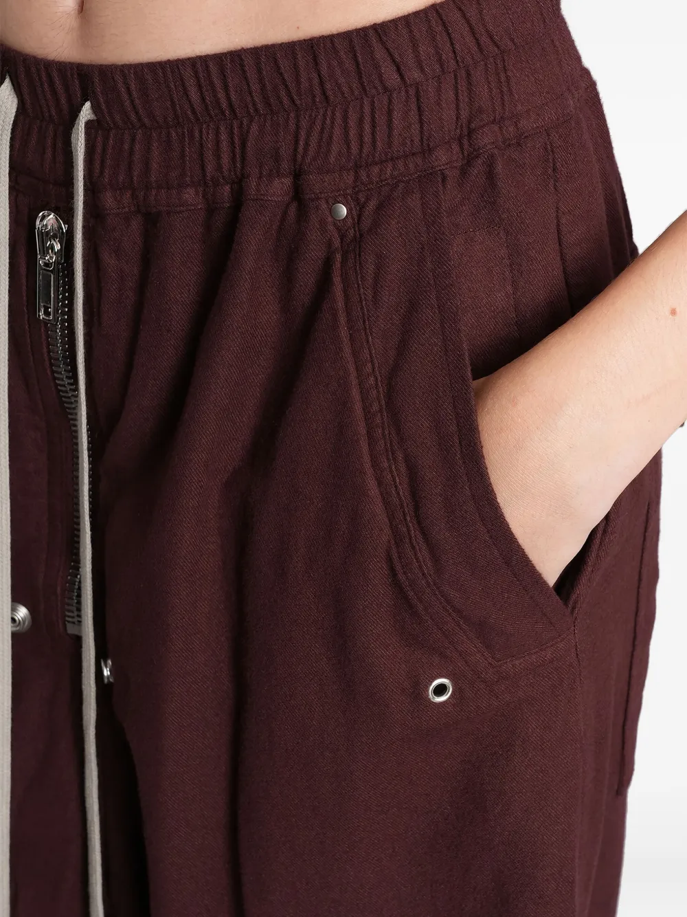 Rick Owens DRKSHDW Broek met trekkoord en rits Roze