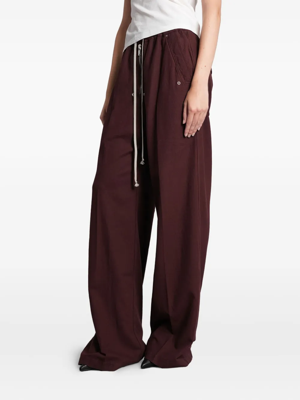 Rick Owens DRKSHDW Broek met trekkoord en rits Roze