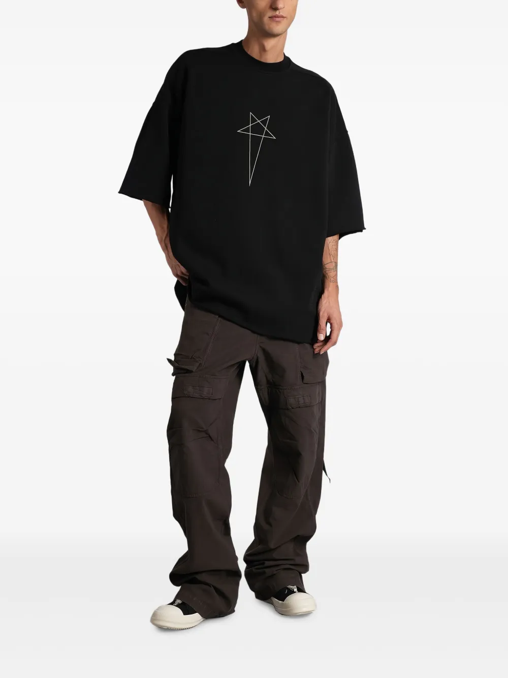 Rick Owens DRKSHDW playera con motivo de estrella | Playeras | Image 2