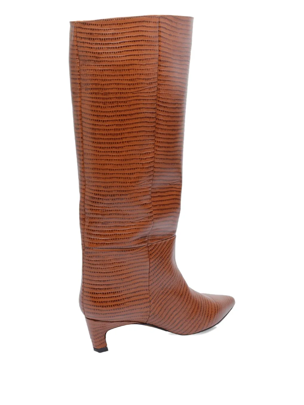 ANGEL ALARCON 50 mm leren laarzen met puntige neus Bruin