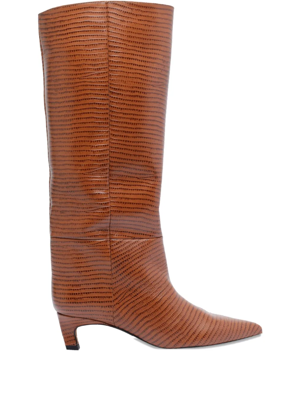 ANGEL ALARCON 50 mm leren laarzen met puntige neus Bruin