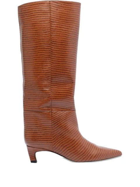 ANGEL ALARCON 50mm leather pointed boots