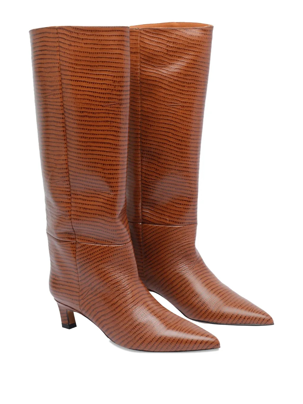 ANGEL ALARCON 50mm leather pointed boots | Knee-High Boots | Image 2