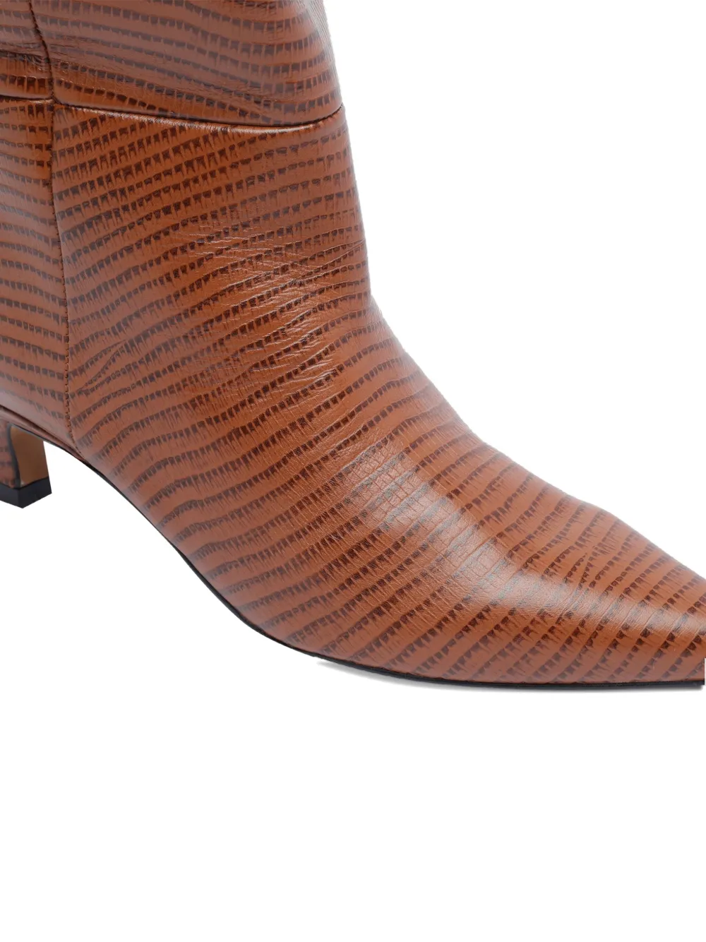 ANGEL ALARCON 50 mm leren laarzen met puntige neus Bruin