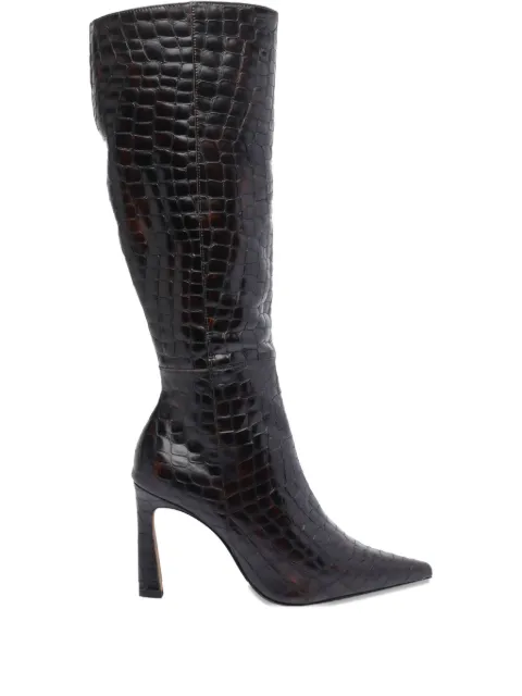 ANGEL ALARCON botas con efecto de piel de cocodrilo y tacón de 95mm