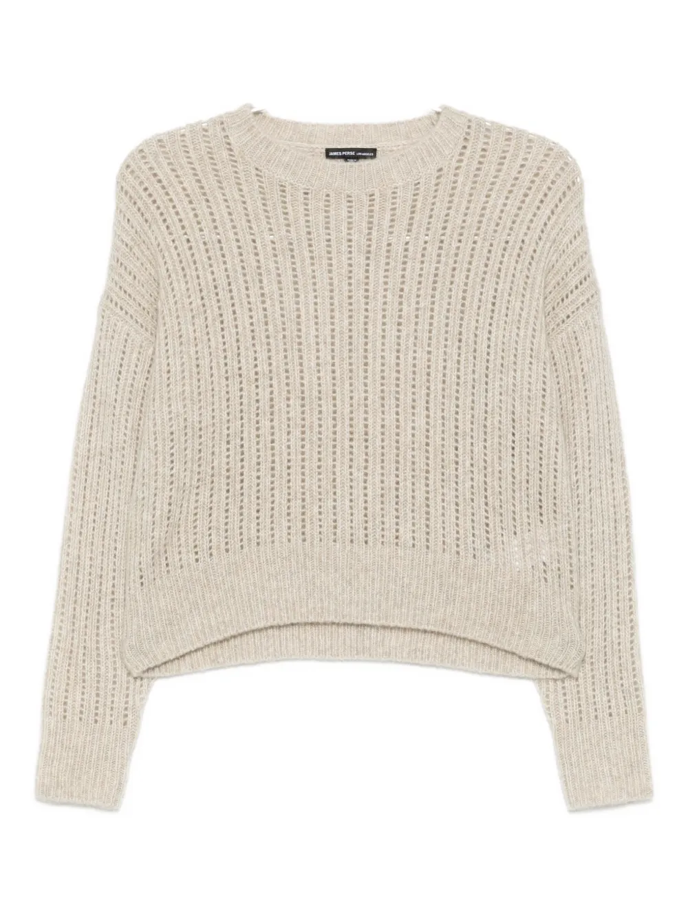 James Perse Ladder-stitch Jumper In Neutral