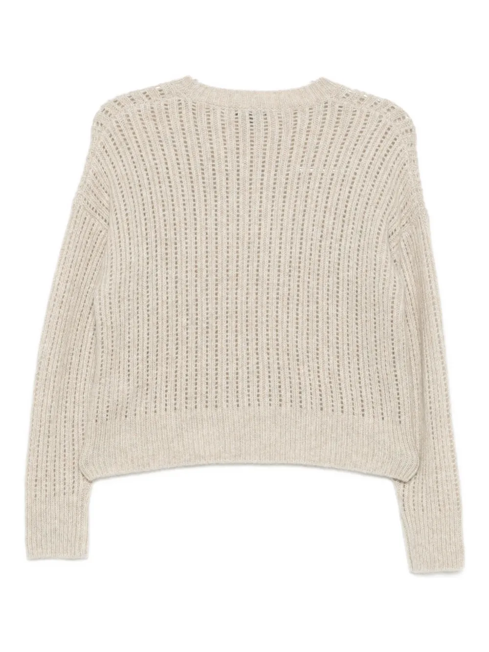 James Perse Ladder-stitch Jumper In Neutral
