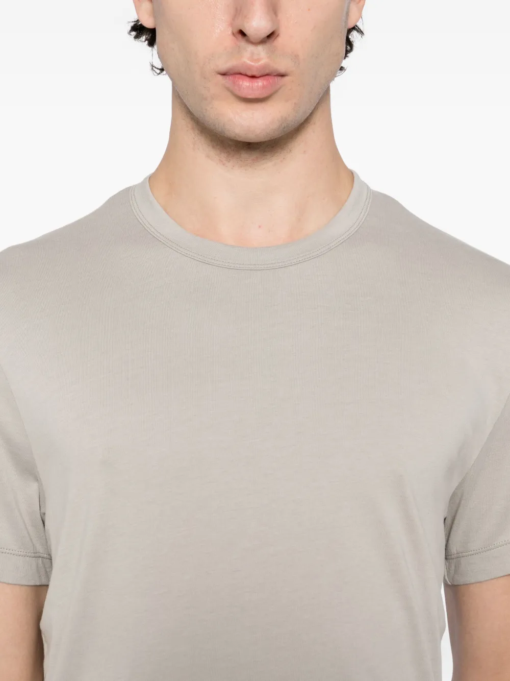 James Perse Brushed Lotus Crew T-shirt In Gray