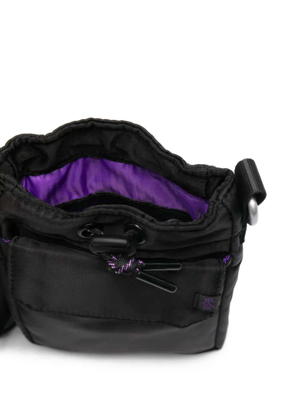 Alpha Industries Drawstring Cross Body Bag In Black