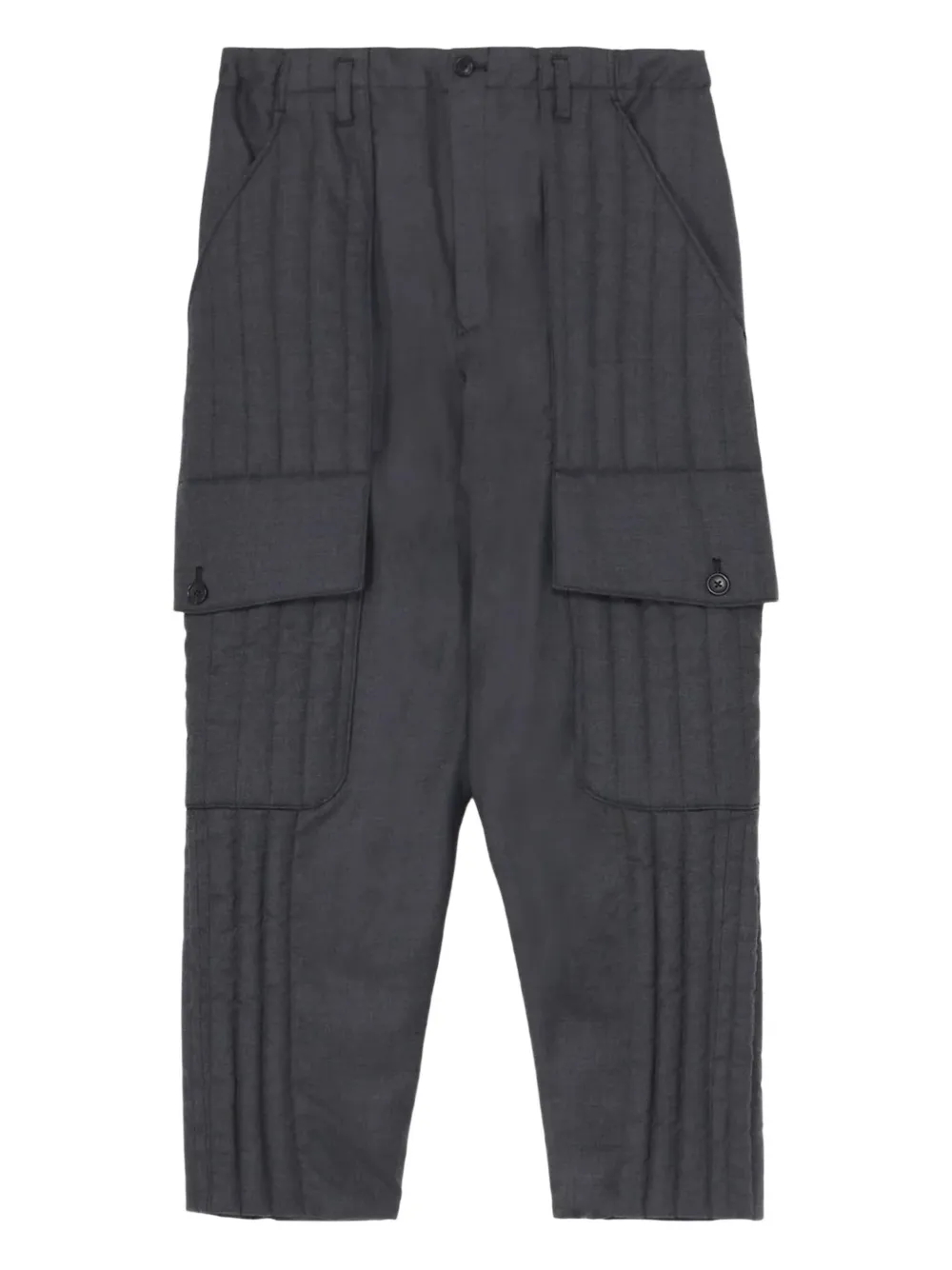 Yohji Yamamoto quilted trousers | Black | Image 1