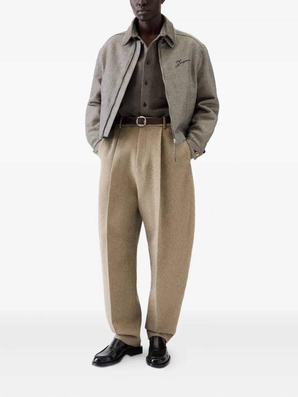 Jacquemus The Canevas de-Nîmes zip-up embroidered jacket | Shirt Jackets | Image 2